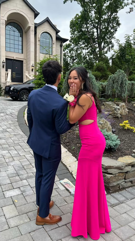 Elegant Spaghetti Straps Mermaid Prom Dress Simple Evening Dress Y5318