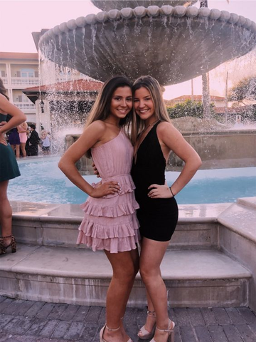 Lovely Homecoming Dress With Pleats Graduation Dress For Junior Y2095