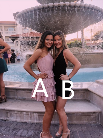 Lovely Homecoming Dress With Pleats Graduation Dress For Junior Y2095