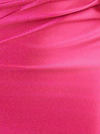 Fuchsia Sheath Off the Shoulder Short Satin Homecoming Dress