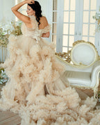 6104#Vestidos para sesión de fotos de maternidad, vestido de maternidad para embarazo y baby shower 