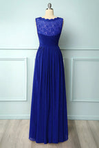 Robe de demoiselle d'honneur longue à col en V