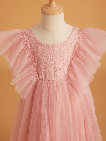 Vestido de tul y encaje hasta el tobillo (2003227816) 