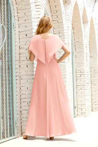 Vestido Baoleely para la madre de la novia, talla grande, escote en V, largo hasta el suelo, formal, para invitada de boda 28020