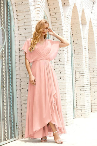 Vestido Baoleely para la madre de la novia, talla grande, escote en V, largo hasta el suelo, formal, para invitada de boda 28020
