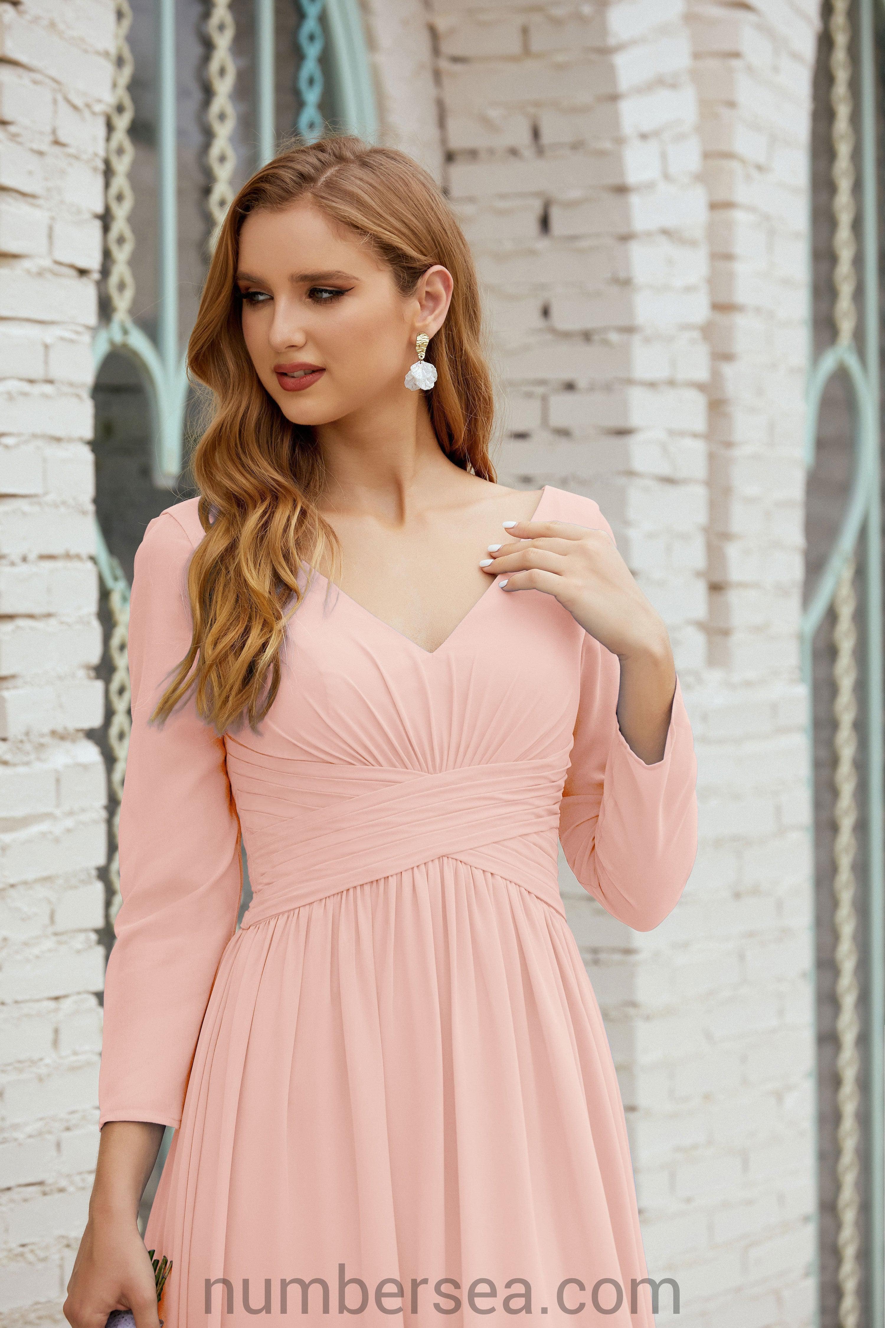 Baoleely Bridesmaid Dress Chiffon Formal Party Dress Evening Dress 28016