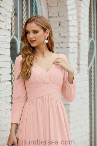 Baoleely Bridesmaid Dress Chiffon Formal Party Dress Evening Dress 28016