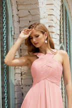 Vestidos de dama de honor con cuello halter, vestido formal de cóctel o de fiesta 28015 