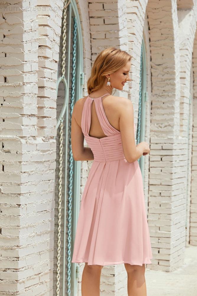 Vestidos de fiesta sin mangas, vestido formal de cóctel para graduación 28014 