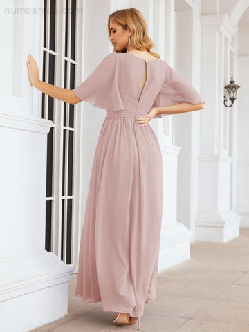 Vestidos de dama de honor para mujer, vestido largo de fiesta para boda o graduación 28068