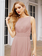 Baoleely Bridesmaid Dresses for Wedding Ruffles Long Formal Prom Gowns 28039