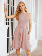 Vestidos de la madre de la novia de Sunderly, vestido de graduación, vestido plisado informal SY28065