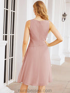 Vestidos de la madre de la novia de Sunderly, vestido de graduación, vestido plisado informal SY28065