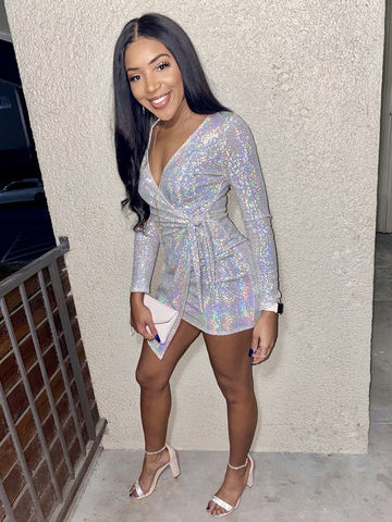 Vestido de fiesta con lentejuelas brillantes, ideal para el 18 cumpleaños. Vestido de fiesta de bienvenida, modelo Y354.