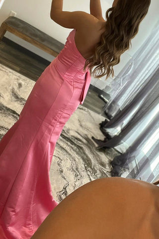 Vestido de sirena para baile de graduación con escote corazón