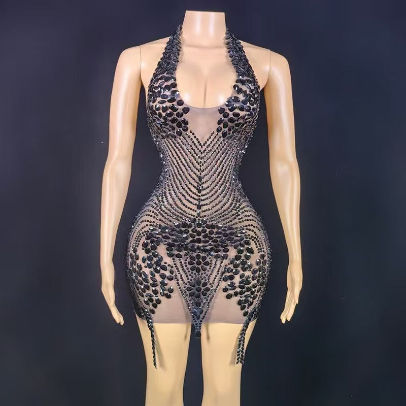 Black Color Size 12 Luxurious Black Homecoming Dress 22nd Birthday Outfit Dress Y4230