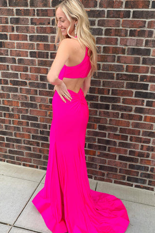 Halter Keyhole Mermaid Long Prom Dress