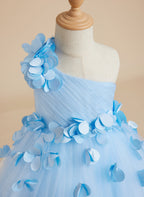 Vestido de princesa/vestido de tul hasta el suelo para niña de las flores 