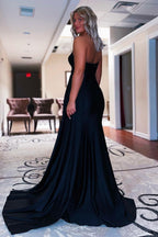 Vestido de sirena de un solo hombro para baile de graduación