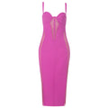 Mesh Patchwork Clothes Club Party Evening Dresses