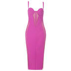 Mesh Patchwork Clothes Club Party Evening Dresses