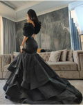 Vestido largo de noche con hombros descubiertos, elegante vestido de sirena con lentejuelas de lujo para graduación, vestido formal para mujer Y4807