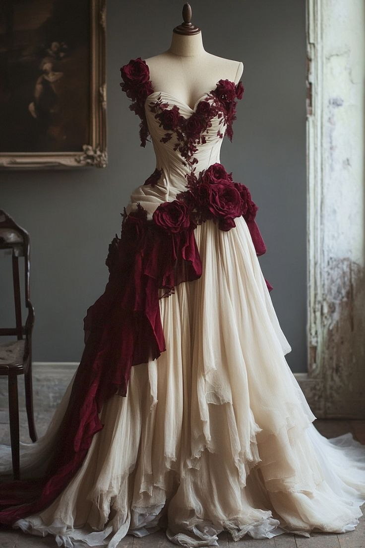 Precioso vestido de noche de gasa con flores y múltiples capas, vestido de quinceañera de un solo hombro, vestido de baile Y8028