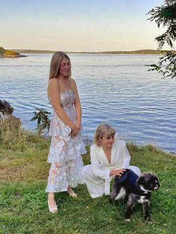 Pretty Strapless 3D Floral Lace Tiered Long Prom Dress,White A Line Evening Dress Wedding Dress Y8462