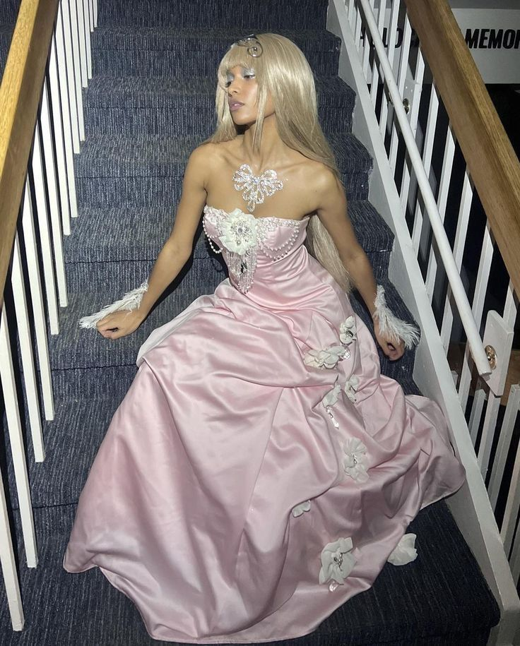 Robe de bal longue rose charmante sans bretelles en satin, robe de soirée formelle Y8192