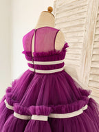 Robe violette en tulle mi-longue (2003227603) 