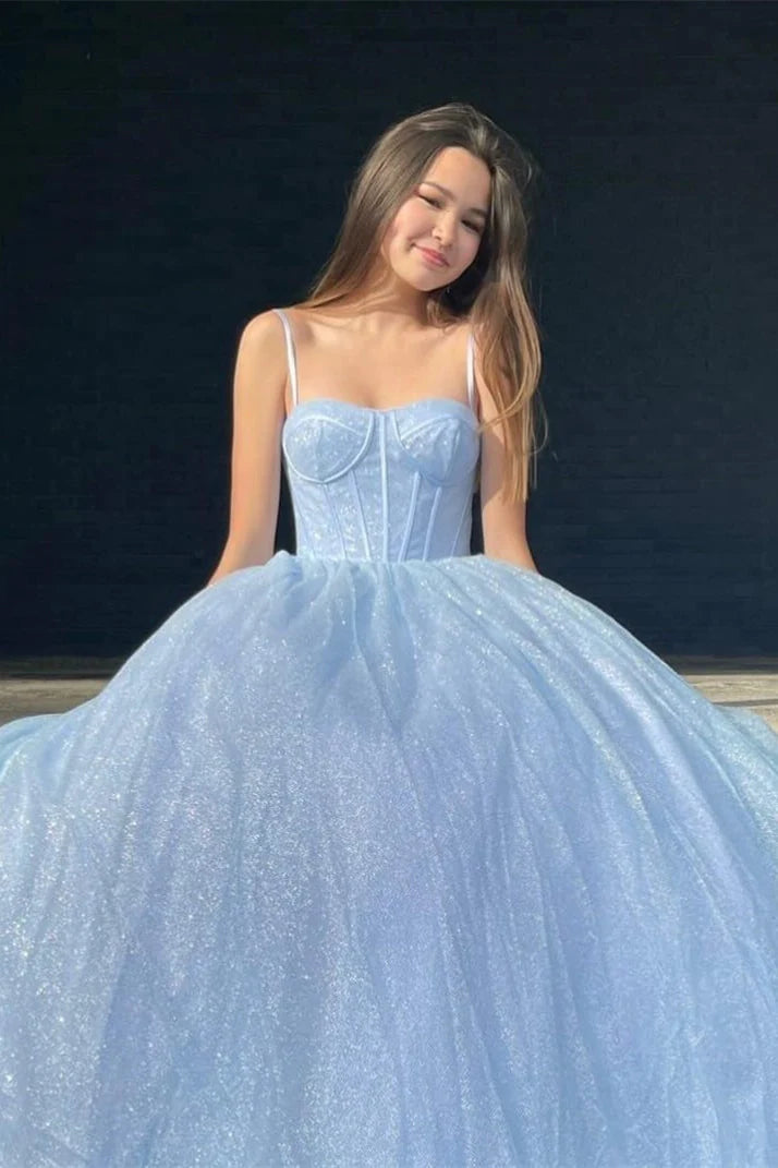 Lavender Straps Long Formal Dress SYP85