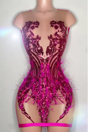 Vestido negro sexy para fiesta de bienvenida, atuendo para el 23 cumpleaños para chicas negras Y2233