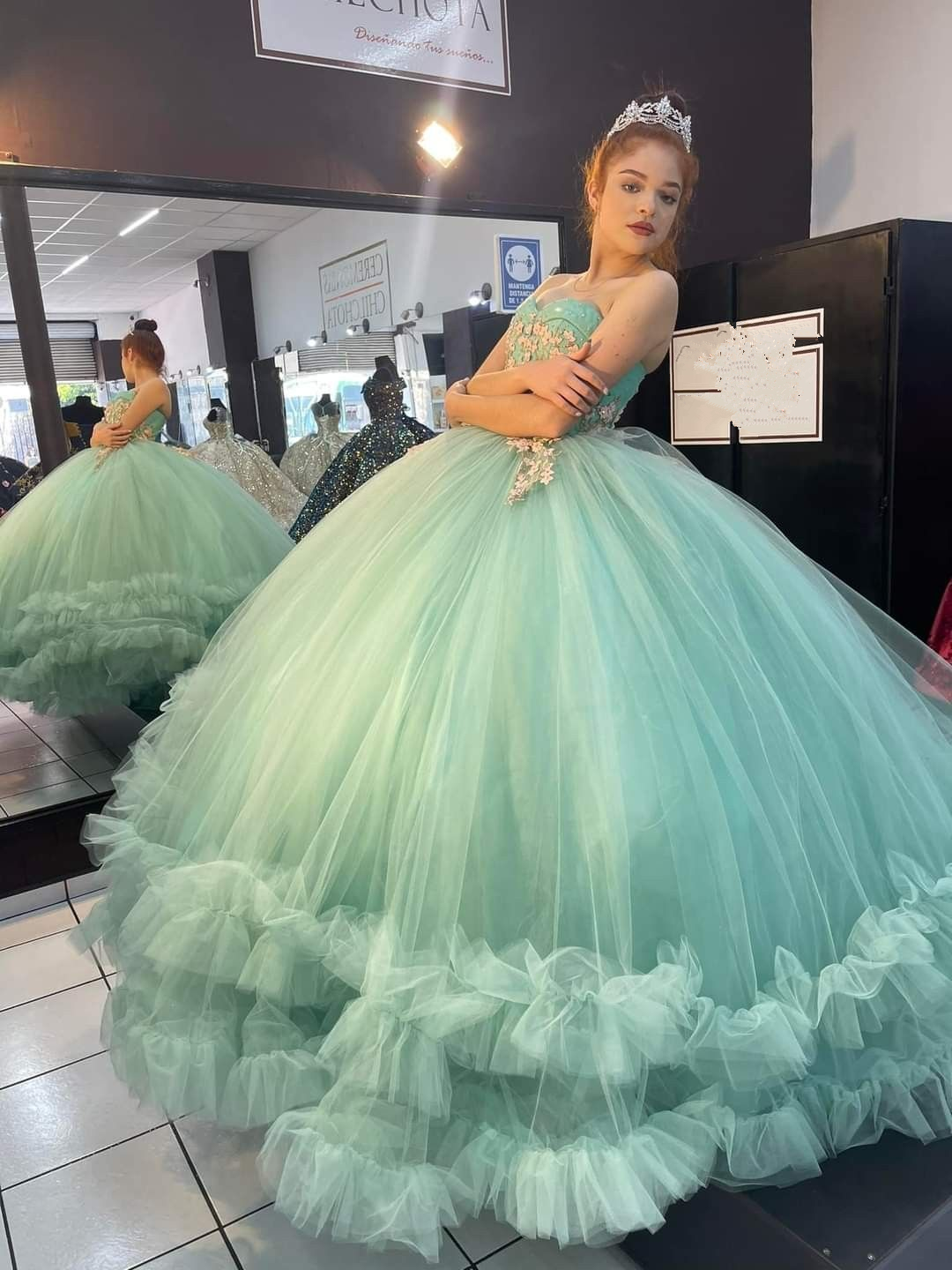 Robe de bal bustier en tulle, robe de 16 ans, robe de princesse, Y2459