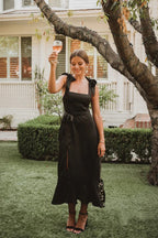 Impresionantes vestidos de dama de honor con escote de tirantes finos y corte en A BD100