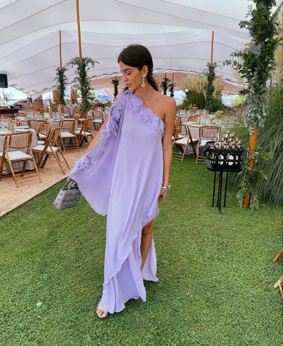 Robe de bal lilas, robe de soirée, robe de cocktail Y4744