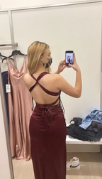 Vestido de noche ajustado con escote en V profundo y sexy Y5762