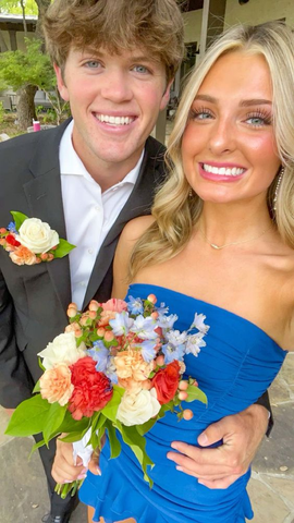 Cute Blue Strapless Homecoming Dress Blue Party Dress Y7420