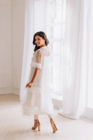 Vestido blanco para embarazadas Vestido blanco para embarazadas 