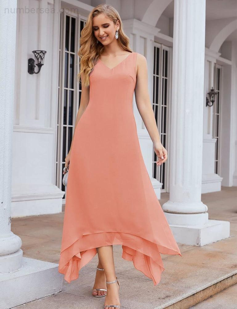 Vestidos de chifón de talla grande para la madre de la novia con chaqueta, vestidos formales para boda SY28073 