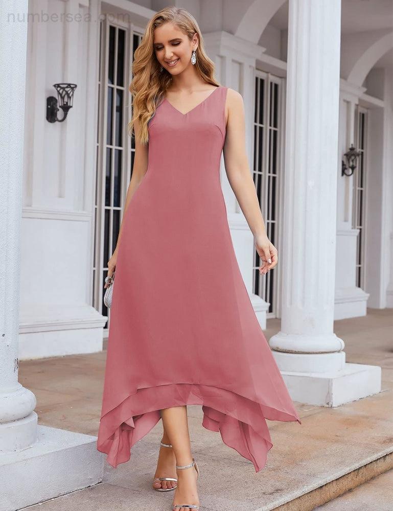 Vestidos de chifón de talla grande para la madre de la novia con chaqueta, vestidos formales para boda SY28073 