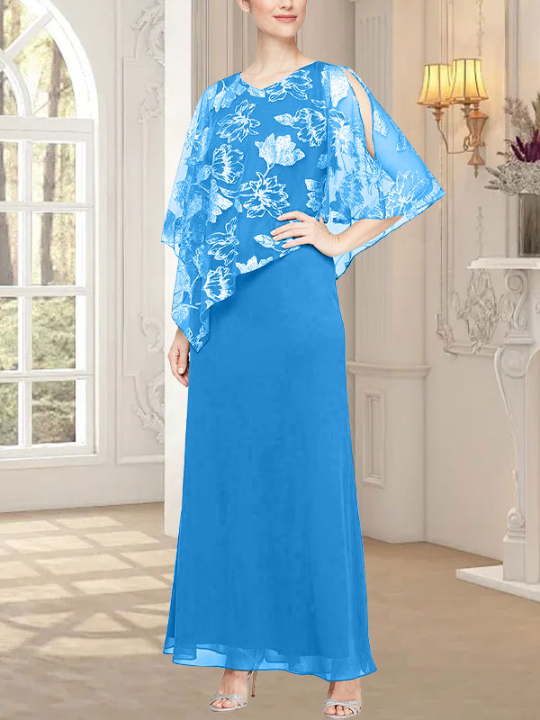 Robe longue en maille pailletée avec corsage asymétrique original 
