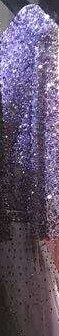On Sale no return no refundBlue V-neck Sexy Ball Gowns Evening Dresses 2025 Crystal Sparkle Tulle Formal Dress Design LA70481