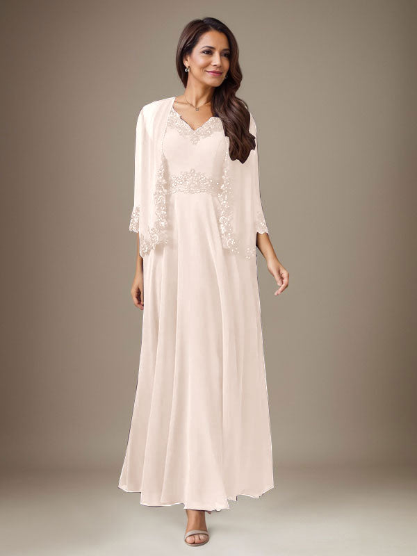 Vestido de gasa con lentejuelas color ciruela, corte en A 