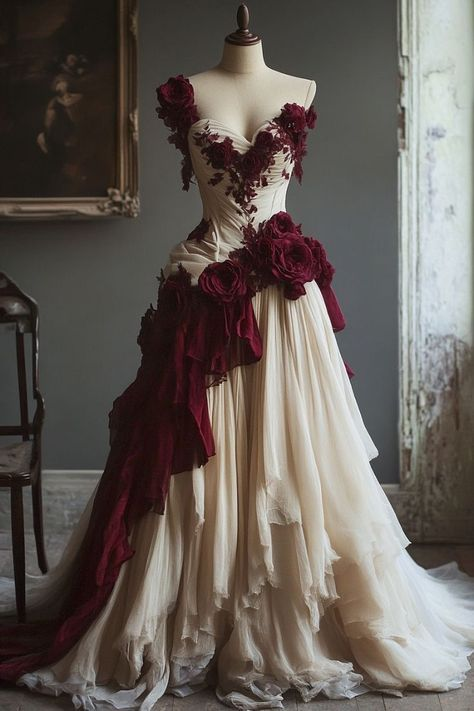 Robe de soirée asymétrique en mousseline ornée d'appliqués floraux 3D, modèle Y8382