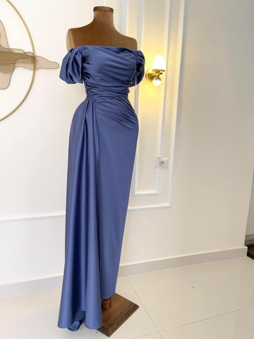 Classy Off The Shoulder Sheath Evening Dress Reception Dress Y7324