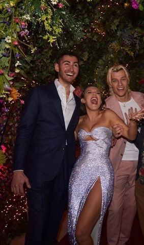 Sparkly Strapless Sequins Prom Dress Slit Sheath Party Evening Gown Y8167