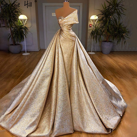 Vestidos de noche elegantes estilo sirena color champán, sin mangas, sencillos, para mujer, ideales para fiestas (LA70626A) 