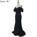 Champagne Short Sleeves Sexy Elegant Cocktail Dress Mermaid Split Cocktail Party Gowns 2025 LA70736S