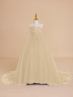 Vestido de princesa/vestido de princesa con cola de tul para niña de las flores 