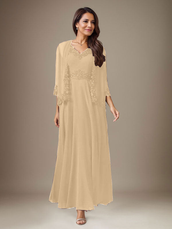 Vestido de gasa con lentejuelas color ciruela, corte en A 